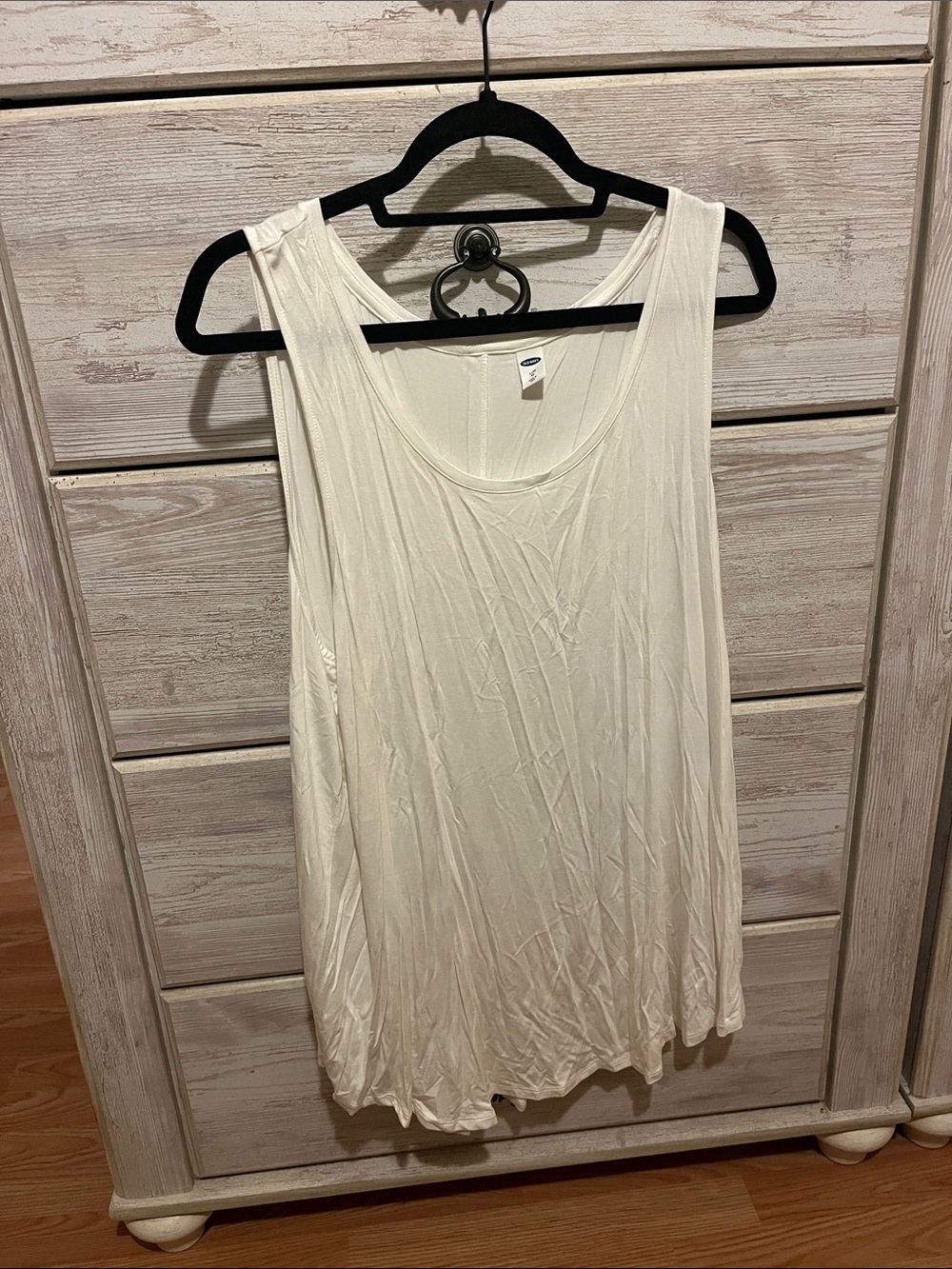 Old Navy Off White Scoop Neck Tank Top